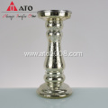 Gold Candle Holder Pillar Candle Light Holder